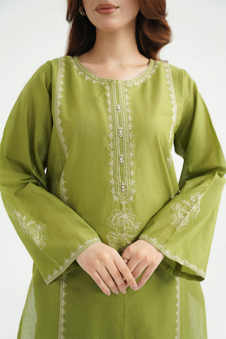 2 Piece Lawn Embroidered Suit (CP0438)
