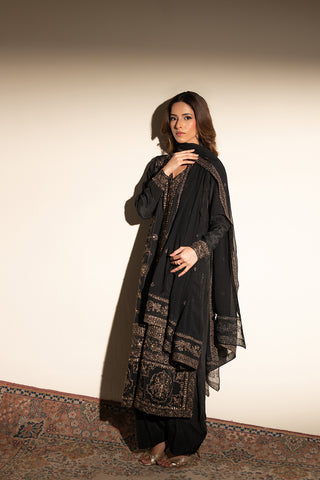 2 Piece  Silk Embroidered (FL0018)