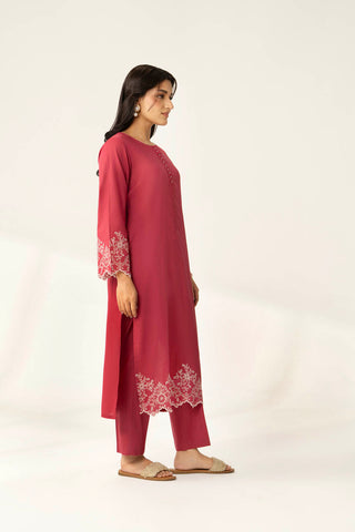 2 Piece Lawn Embroidered Suit (HB1265)