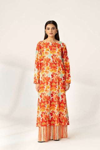 2 Piece Printed Lawn Printed Suit (PD1343)