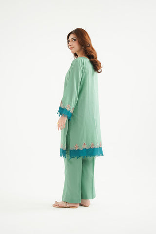 2 Piece Cotton Rip Stop Embroidered Suit (CP0440)