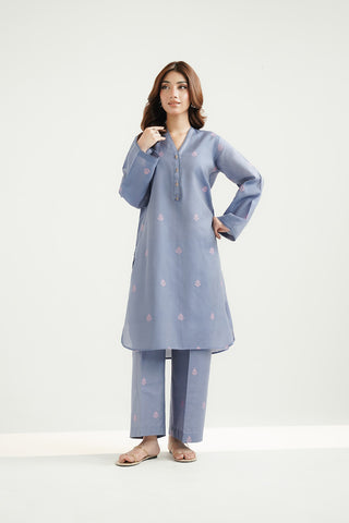2 Piece Cotton Silk Solid Suit (CS0504)
