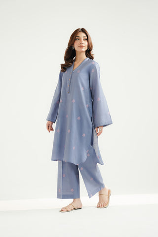 2 Piece Cotton Silk Solid Suit (CS0504)