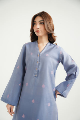 2 Piece Cotton Silk Solid Suit (CS0504)