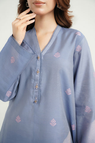 2 Piece Cotton Silk Solid Suit (CS0504)
