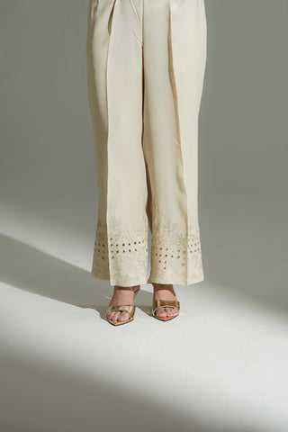1 Piece Raw Silk Embroidered Culottes (FB0017)