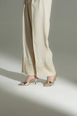 1 Piece Raw Silk Embroidered Culottes (FB0017)