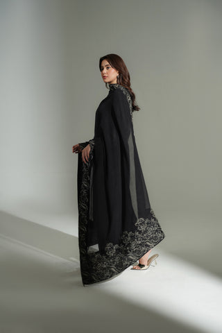 1 Piece Khadi Net Embroidered Shawl (FH0027)