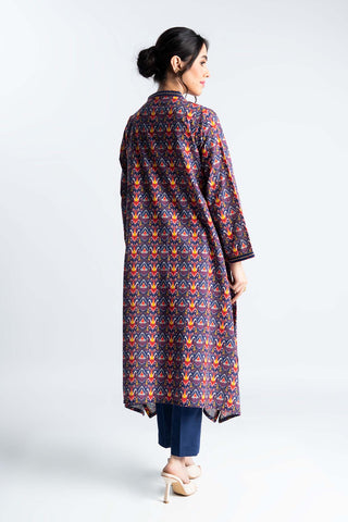 2 Piece Printed Slub Khaddar Embroidered & Printed Suit  (PD1171)