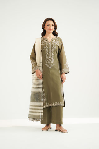 3 Piece Lawn Embroidered Suit (CS0518)