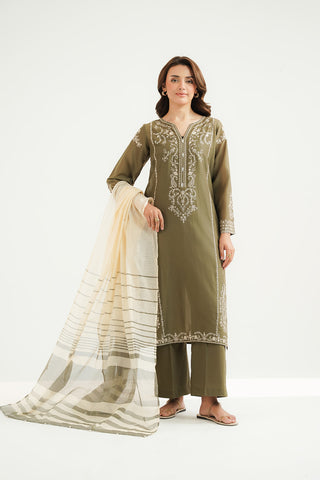 3 Piece Lawn Embroidered Suit (CS0518)
