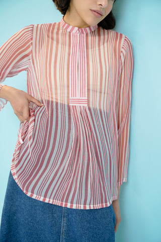 1 Piece  Chiffon Printed Shirt (CF0117)