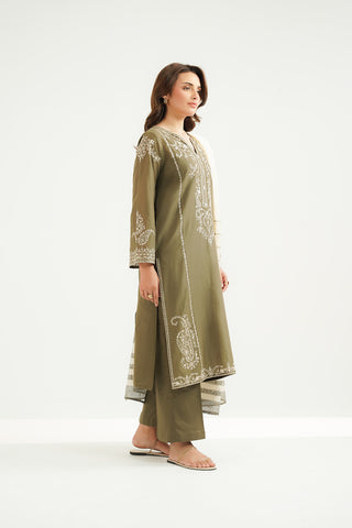 3 Piece Lawn Embroidered Suit (CS0518)