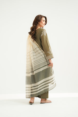 3 Piece Lawn Embroidered Suit (CS0518)