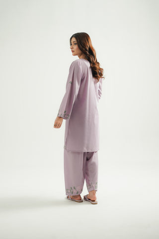2 Piece Dobby Cotton Embroidered Suit (CP0496)