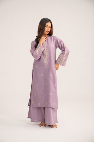 2 Piece Cotton Rip Stop Embroidered Suit (CS0427)