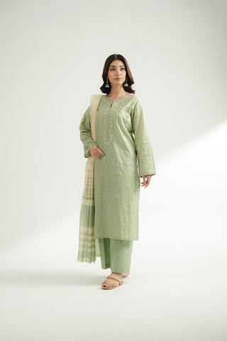 3 Piece Lawn Embroidered Suit (CS0577)