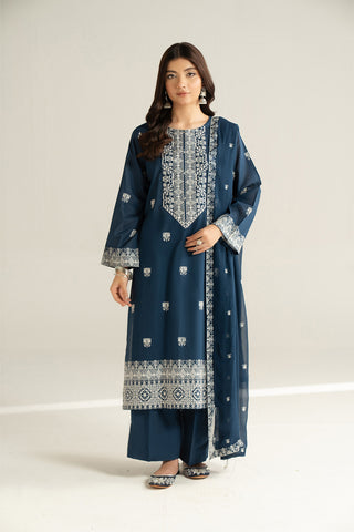 3 Piece Lawn Embroidered Suit (CS0544)