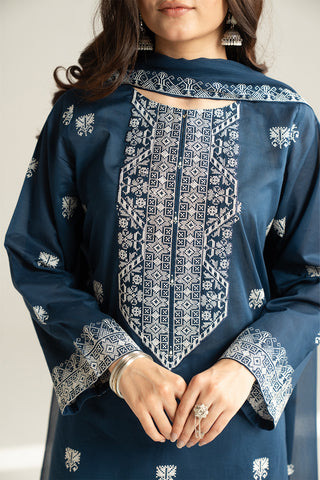 3 Piece Lawn Embroidered Suit (CS0544)