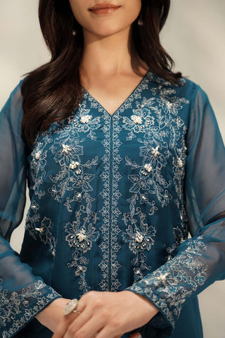 2 Piece Chiffon Embroidered Suit (FS0127)