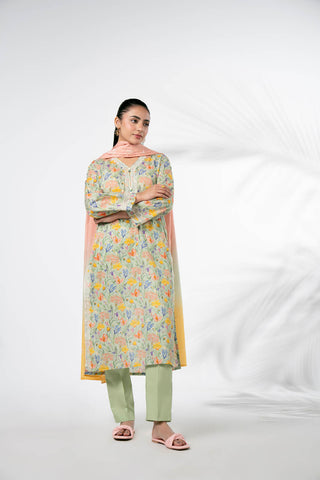 3 Piece Printed Lawn Printed Suit (CP0027)