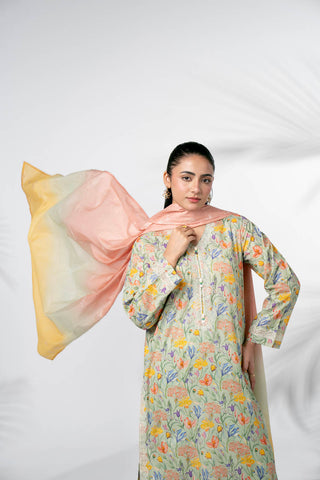 3 Piece Printed Lawn Printed Suit (CP0027)