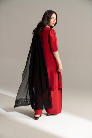 1 Piece Chiffon Embroidered Dupatta (FD0112)