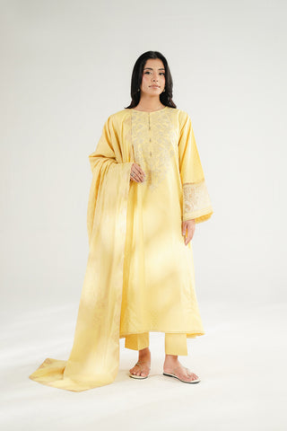 3 Piece Jacquard Embroidered Suit (CS0671)