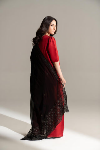 1 Piece Chiffon Embroidered Dupatta (FD0113)