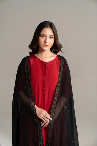 1 Piece Chiffon Embroidered Dupatta (FD0113)