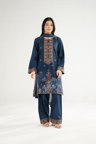 3 Piece Self Jacquard Embroidered Suit (CS0679)