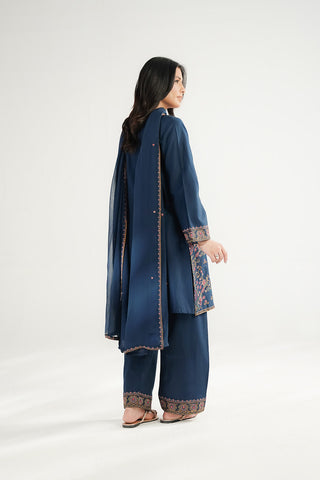 3 Piece Self Jacquard Embroidered Suit (CS0679)