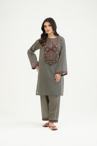 2 Piece Printed Lawn Embroidered Suit (CP0463)