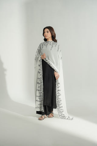 1 Piece Chiffon Embroidered Dupatta (FD0115)