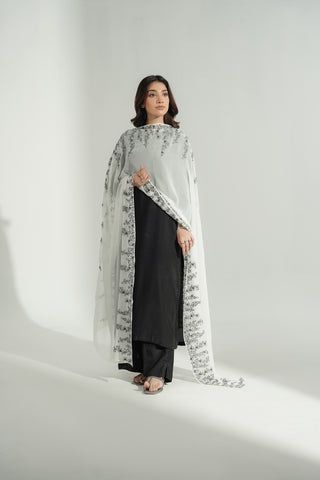 1 Piece Chiffon Embroidered Dupatta (FD0115)