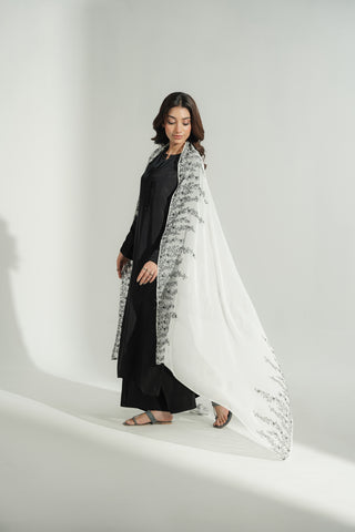 1 Piece Chiffon Embroidered Dupatta (FD0115)