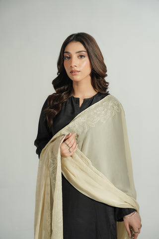 1 Piece Chiffon Embroidered Dupatta (FD0120)