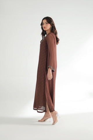 1 Piece Chiffon Embroidered Tunic (FL0219)