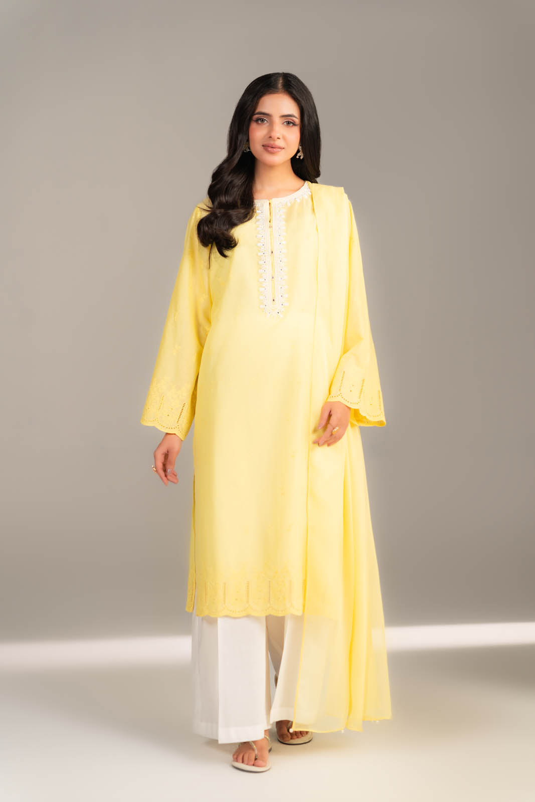 2 Piece Lawn Embroidered Suit (CS0457)