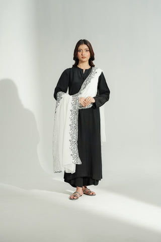 1 Piece Chiffon Embroidered Dupatta (FD0121)