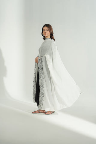 1 Piece Chiffon Embroidered Dupatta (FD0121)
