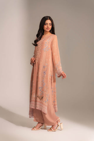 3 Piece Chiffon Printed Suit (FS0123)