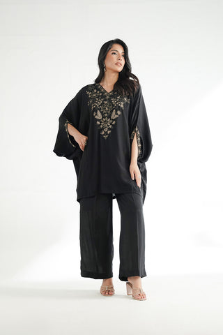 2 Piece Raw Silk Embroidered Suit (FS0203)