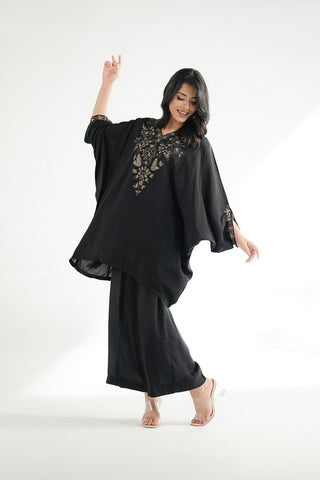 2 Piece Raw Silk Embroidered Suit (FS0203)