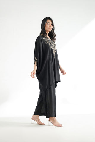 2 Piece Raw Silk Embroidered Suit (FS0203)