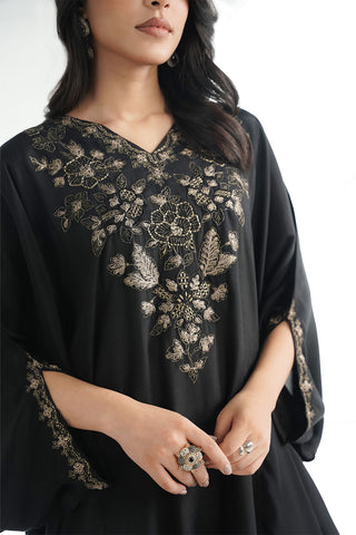 2 Piece Raw Silk Embroidered Suit (FS0203)