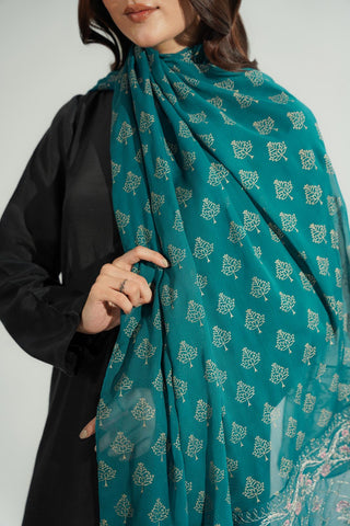 1 Piece Chiffon Embroidered Dupatta (FD0127)