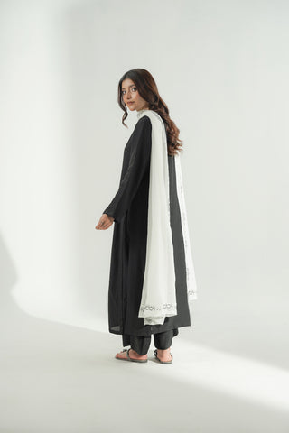 1 Piece Chiffon Embroidered Dupatta (FD0117)