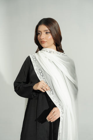 1 Piece Chiffon Embroidered Dupatta (FD0117)