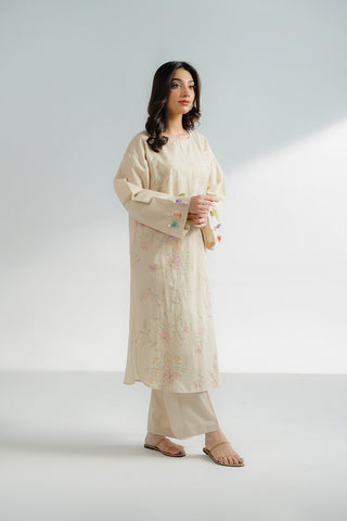 2 Piece Self Jacquard Embroidered Suit (CS0601)